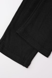 White Casual Sportswear Solid Patchwork U Neck Skinny Jumpsuits