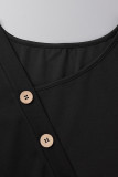 Leopard Print Sexy Print Leopard Patchwork Asymmetrical Collar A Line Dresses