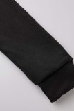 Red Casual Solid Basic Turtleneck Long Sleeve Two Pieces