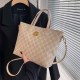 Light Khaki Street Simplicity Letter Patchwork Bags