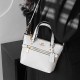White Casual Simplicity Letter Zipper Bags