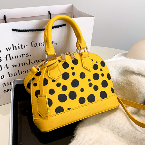 Yellow Casual Dot Patchwork Bags