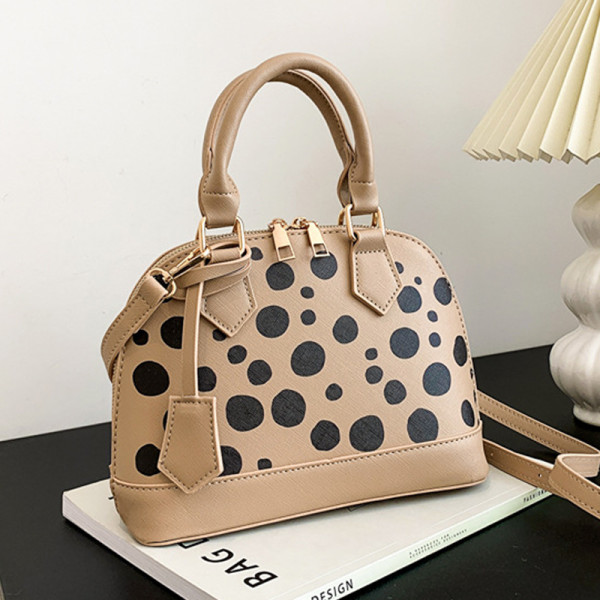Khaki Casual Dot Patchwork Bags