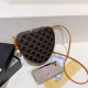 Deep Coffee Casual Street Geometric Zipper Bags