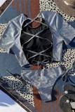 Silver Sexy Solid Patchwork Backless Cross Straps Swimwears (With Paddings)