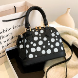 Rose Red Casual Dot Patchwork Bags