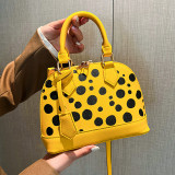 Rose Red Casual Dot Patchwork Bags