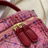 Red Casual Patchwork Zipper Bags