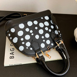 Rose Red Casual Dot Patchwork Bags
