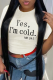 White Street Daily Print Patchwork Letter O Neck T-Shirts
