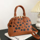 Brown Casual Dot Patchwork Bags