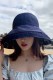 Navy Blue Casual Simplicity Plaid Patchwork Hat