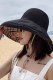 Black Casual Simplicity Plaid Patchwork Hat