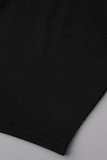 Blue Casual Sportswear Solid Patchwork U Neck Tops
