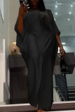 Green Elegant Solid Patchwork Slit O Neck Evening Dress Dresses