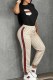 Black Casual Print Patchwork O Neck Short Sleeve Two Pieces