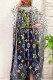 Green Casual Vacation Print See-through Letter O Neck Irregular Dress Dresses