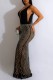 Black Sexy Patchwork Hot Drilling Backless V Neck Long Dress Dresses