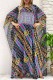 Yellow Casual Vacation Print See-through Letter O Neck Irregular Dress Dresses