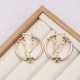 Gold Vintage Geometric Patchwork Earrings