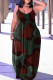 Camouflage Sexy Casual Print Backless Spaghetti Strap Long Dress Dresses