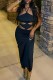 Black Sexy Solid Bandage Hollowed Out Backless Slit Halter Sleeveless Dress Dresses