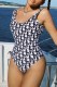 Black Sexy Print Letter Swimwears
