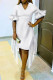 White Sexy Party Simplicity Formal Solid Patchwork Mesh V Neck Ball Gown Dresses