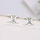 Silver Street Simplicity Geometric Patchwork Earrings