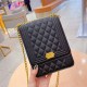 Black Casual Simplicity Solid Chains Bags