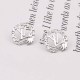 Silver Street Geometric Patchwork Letter Earrings