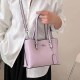 Purple Casual Simplicity Letter Patchwork Bags