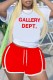 Red Casual Sportswear Print Letter O Neck Short Sleeve Two Pieces