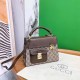 Deep Coffee Street Letter Patchwork Bags