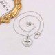 Silver Street Figure Geometric Chains Rhinestone Necklaces