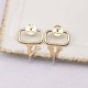 Gold Street Simplicity Geometric Patchwork Earrings