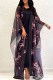 Black Pink Street Letter See-through Cardigan Collar Outerwear
