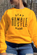 Yellow Daily Print Patchwork Letter O Neck Tops
