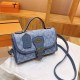 Blue Street Geometric Patchwork Bags
