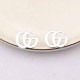 Silver Simplicity Geometric Patchwork Letter Earrings
