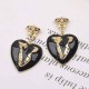 Black Street Geometric Patchwork Earrings