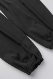 Pink Sexy Solid Patchwork Backless Hooded Collar Pencil Skirt Dresses