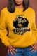 Yellow Casual Vintage Print Patchwork O Neck Tops