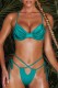 Green Sexy Solid Bandage Hollowed Out Backless Swimwears (With Paddings)