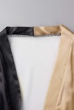 Black Casual Print Cardigan Outerwear