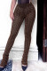 Brownness Sexy Street Print Patchwork High Waist Pencil Full Print Bottoms