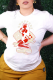 White Street Vintage Print Patchwork O Neck T-Shirts