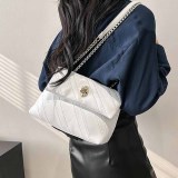 Multicolor Casual Street Striped Patchwork Chains Bags