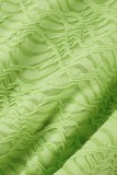 Light Green Sexy Solid Backless Strapless Sleeveless Dress Dresses