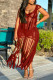 Burgundy Sexy Solid Tassel Hollowed Out Patchwork Swimwears Cover Up